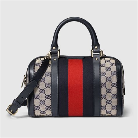 gucci vintage boston bag blue|Gucci microguccissima Boston satchel.